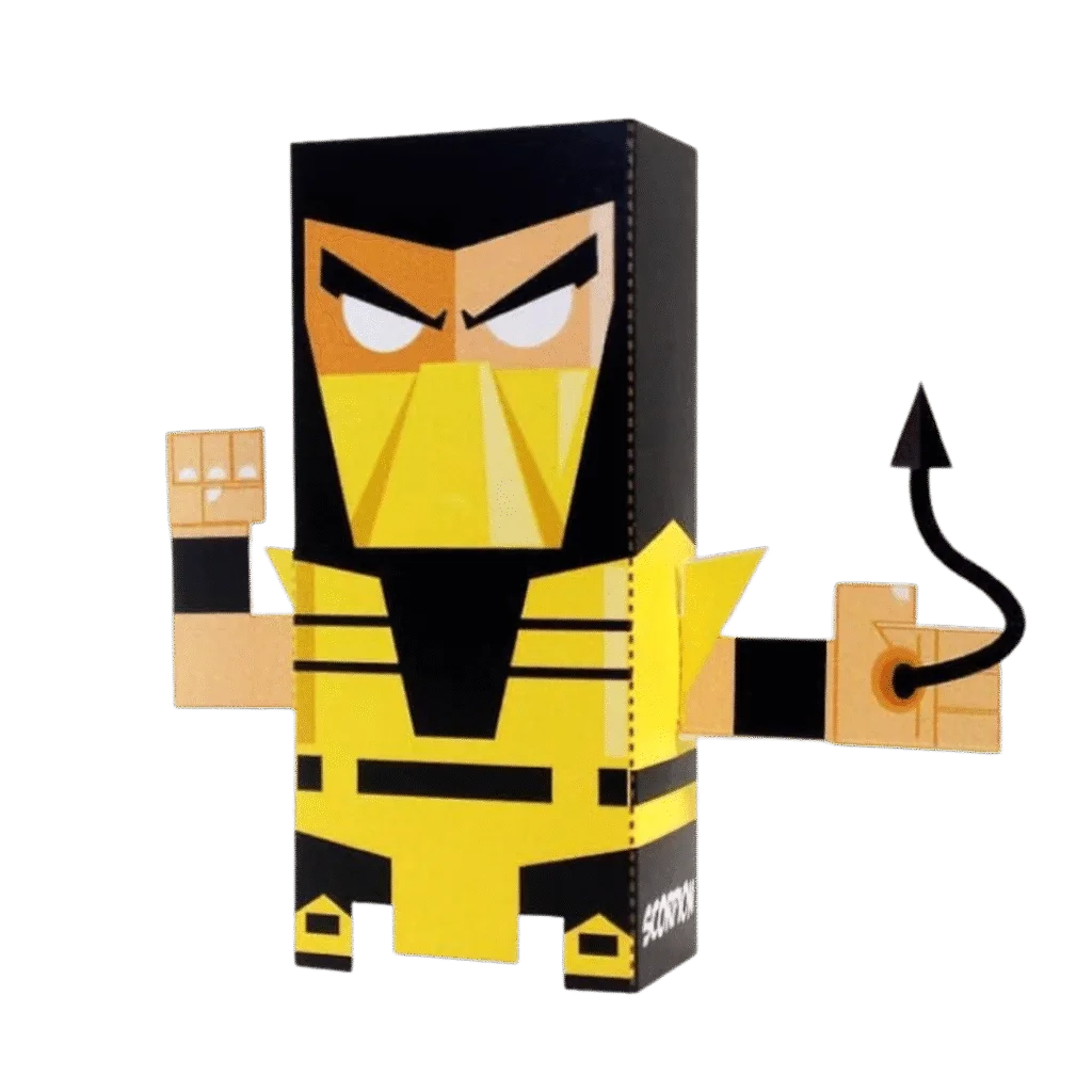A 3D paper toy.