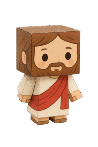 Juguete de papel de Jesús