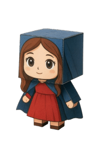 Juguete de papel de María